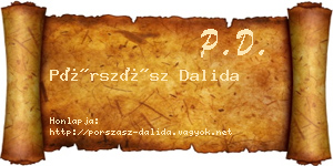 Pórszász Dalida névjegykártya